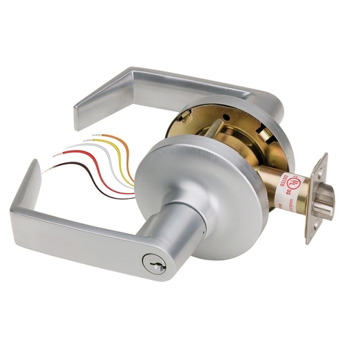 Electric Cylindrical Lock Satin Chrome