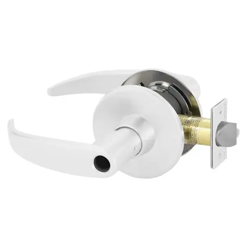 Cylindrical Lock White Suede