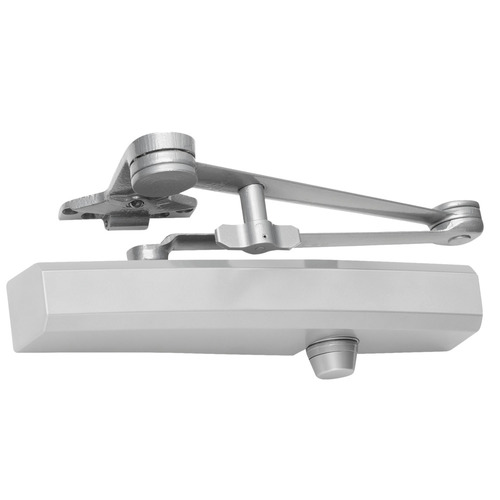 Parallel Arm Adjustable 1-6 Surface Mounted Spring Hold Cush Door Closer with TBSRT Thru Bolts 689 Aluminum Finish