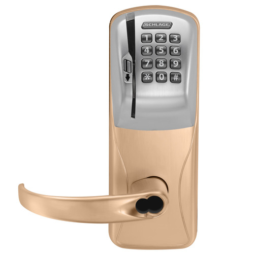 Electric Cylindrical Lock Satin Bronze Clear Coated