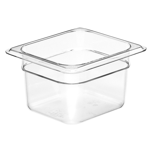 CAMBRO 64CW135 PAN CLEAR PLASTIC 1/6 4 INCH DEEP