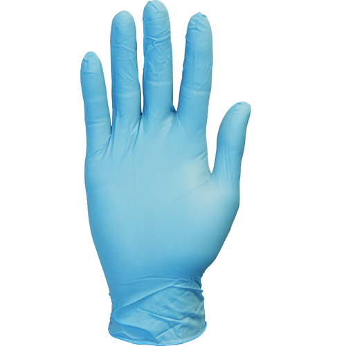 THE SAFETY ZONE GVP9-MD-1-SYBL The Safety Zone Gloves Blue Synthetic Standard Powder Free Vinyl, 1 Each