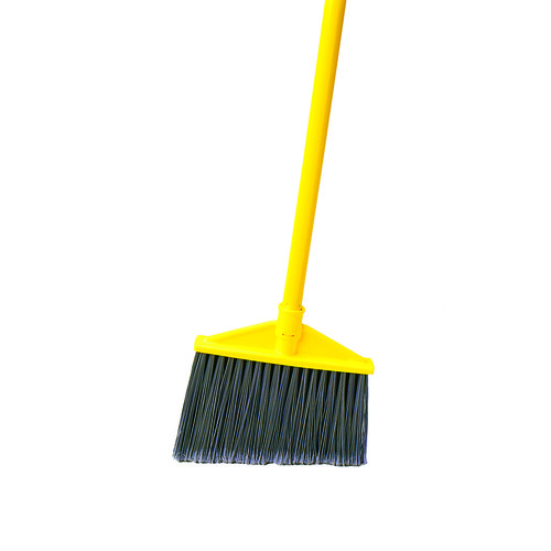 Rubbermaid FG637500GRAY Rubbermaid Commercial Products Angle Broom Flagged With Handle, 1 Count