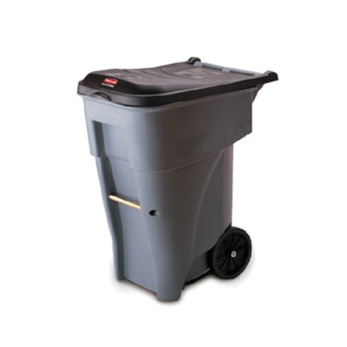 Rubbermaid FG9W2100GRAY Rubbermaid Commercial Products Roll Out Container Gray, 1 Count