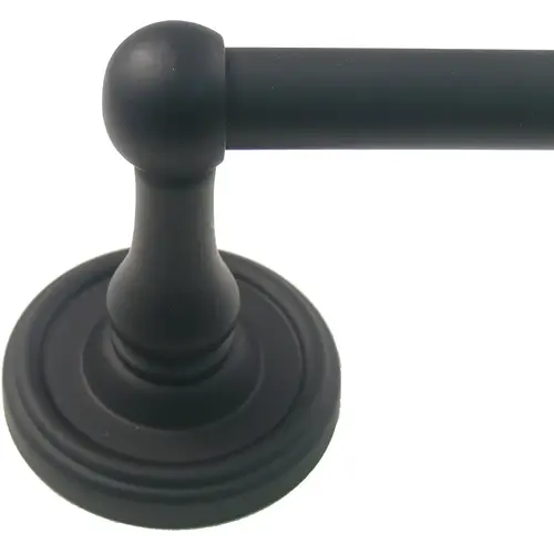 18" Midtowne Towel Bar Black Finish