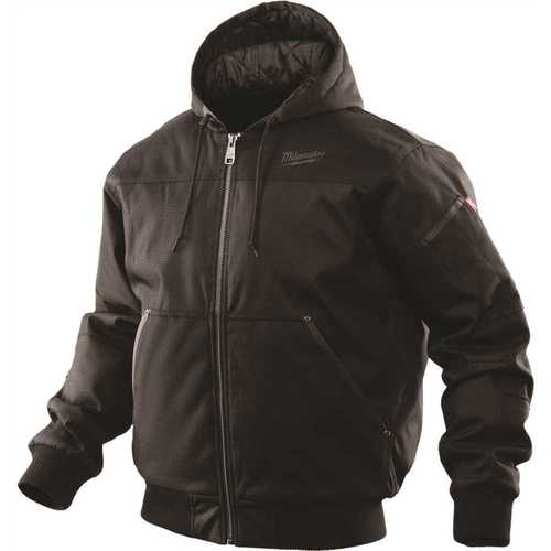 Men's Small Black Hooded Jacket