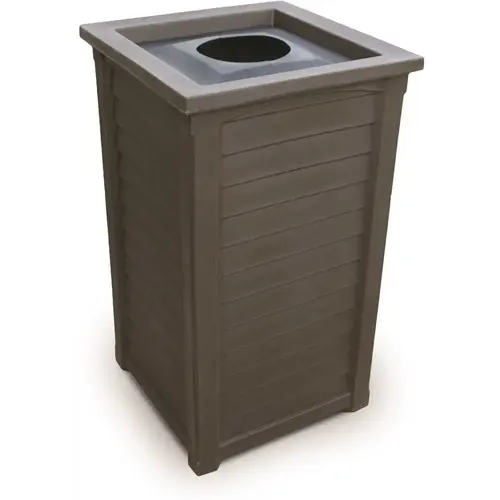 Lakeland 23 gal. Espresso Commercial Trash Can