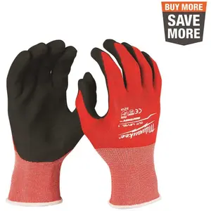 Milwaukee X-Large Red Nitrile Level 1 Cut Resistant Dipped Work Gloves
