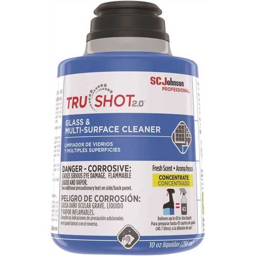SC Johnson Professional 315272 TruShot 2.0 10 fl. oz. Glass and Multi-Surface Cleaner Cartridge - pack of 4