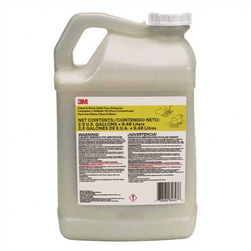 2.5 Gal. Clean and Shine Daily Floor Enhancer Bulk Concentrate (2 Bottles per Case) - pack of 2