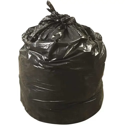 32 Gal. to 33 Gal. 33 in. x 39 in. 0.9 mil Black Low-Density Trash Can Liner (/Case) - pack of 150