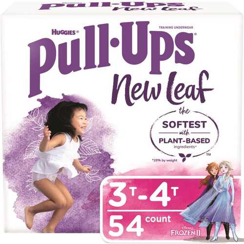 HUGGIES 53242 Pull-Ups New Leaf Girls' Potty Training Pants, 3T-4T - pack of 54
