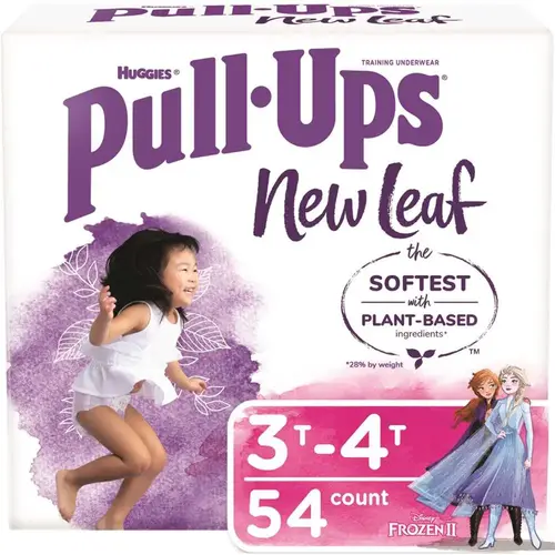 Pull-Ups New Leaf Girls' Potty Training Pants, 3T-4T Multi-Colored - pack of 54