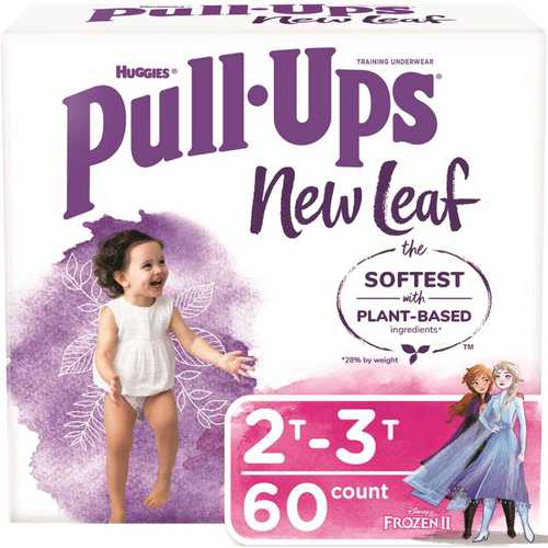 HUGGIES 53239 Pull-Ups New Leaf Girls' Potty Training Pants, 2T-3T - pack of 60