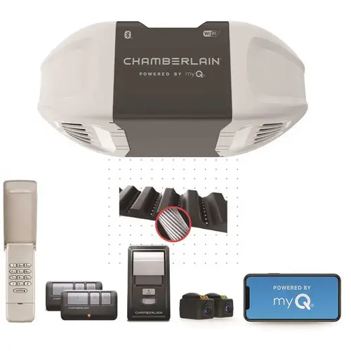 Chamberlain B4505T 3/4 HP Smart Quiet Belt Drive Garage Door Opener