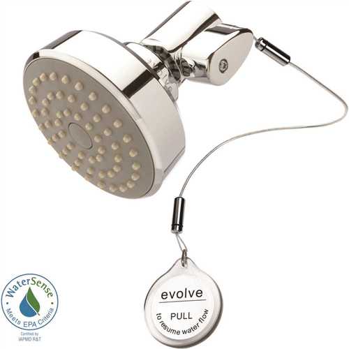 1-Spray Patterns with 1.25 GPM 3.25 in. Wall Mount Massage Fixed Shower Head with Thermostatic Valve in Chrome - pack of 20