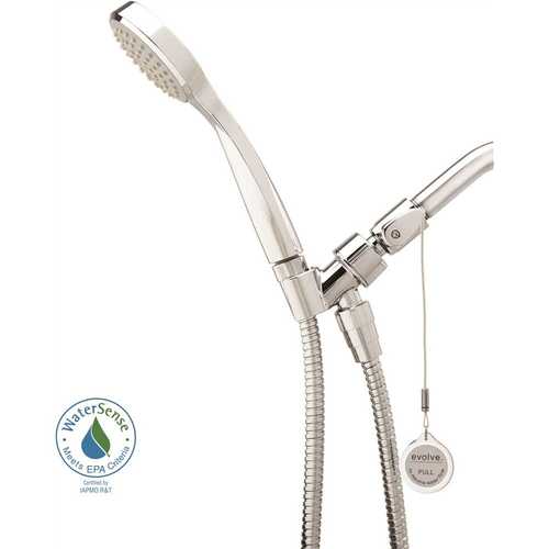 1-Spray Patterns with 1.5 GPM 3.25 in. Wall Mount Handheld Shower Head with Thermostatic Valve in Chrome - pack of 18