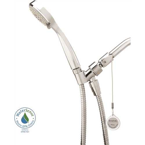 3-Spray Patterns with 2.0 GPM 3.25 in. Wall Mount Massage Handheld Shower Head in Chrome - pack of 18