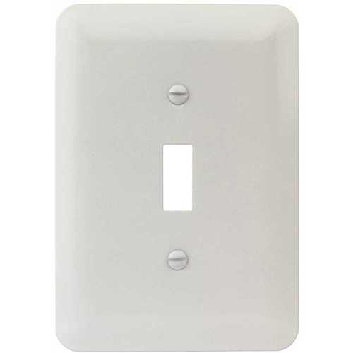 Titan3 Technology TPMSMW-T-XCP25 White Smooth 1-Gang Toggle Maxi Metal Wall Plate - pack of 25