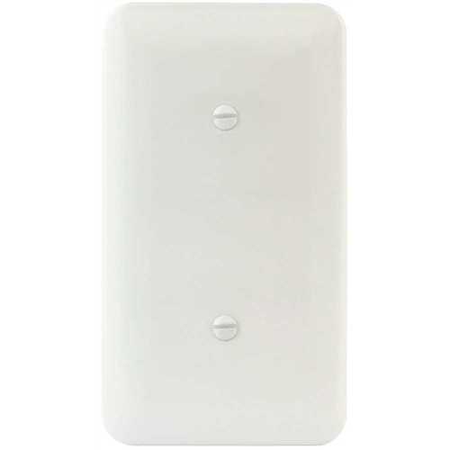 White Smooth 1-Gang Blank Princess Metal Wall Plate - pack of 25