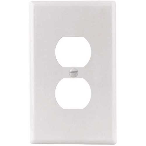 Titan3 Technology TPMSSW-D-XCP25 White Smooth 1-Gang Duplex Standard Metal Wall Plate - pack of 25