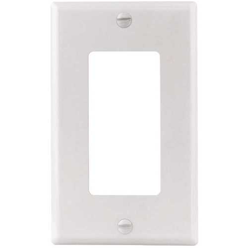 Titan3 Technology TPMSSW-R-XCP25 White Smooth 1-Gang Rocker Standard Metal Wall Plate - pack of 25
