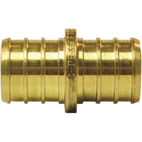 ApolloPEX Series Coupling, 3/4 in, Barb, Brass, 200 psi Pressure - pack of 10