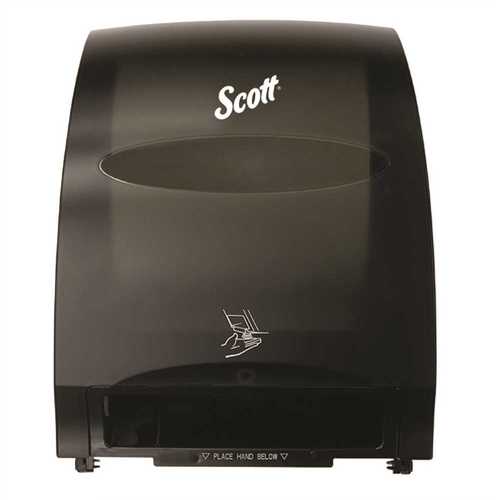 Smoke Black Essential Electronic Hard Roll Paper Towel Dispenser with Fast Change