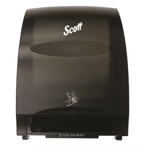 SCOTT 48860 Smoke Black Essential Electronic Hard Roll Paper Towel Dispenser with Fast Change