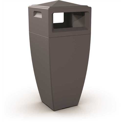 Kobi Waste Bin 24 gal. Graphite Grey Commercial Trash Can