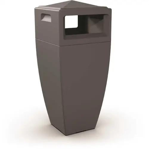 Kobi Waste Bin 24 gal. Graphite Grey Commercial Trash Can Color/Finish Family