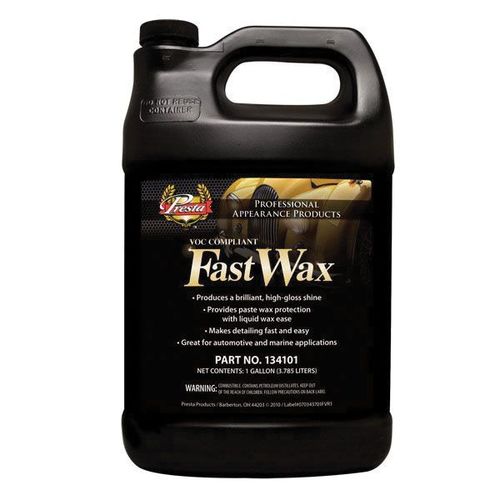 Presta Products 134101 Car Wax, 1 gal, Liquid, Blue, Wax