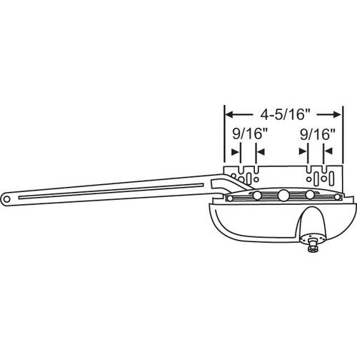 Casement Operator Blue White 10in Single Arm Handle Sold Seperately