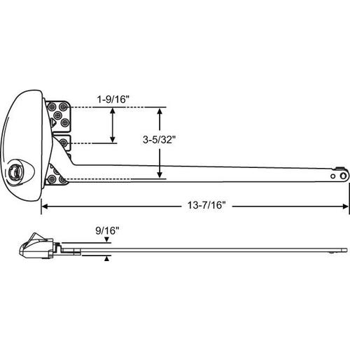 PRO OP LH 13.5 SINGLE ARM OP ALMOND