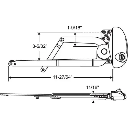 DUAL ARM RH OPERATOR G2 WHITE