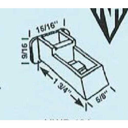 TOP SASH GUIDE, WH; WALLACE HWP421