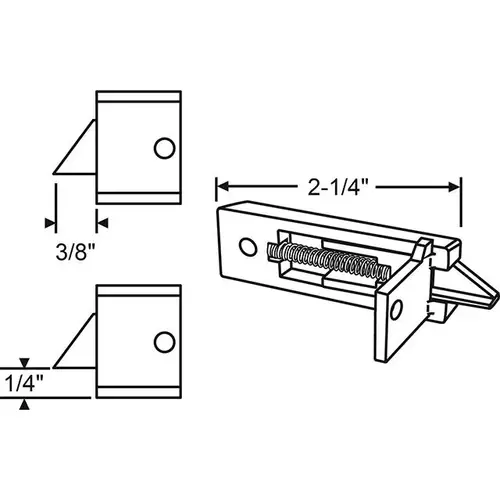 USE 83-620WA SET BETTER BILT 540/740 SERIES RHM P/N: HWL-176-LH-WH TILT LATCH WHITE NEW STYLE