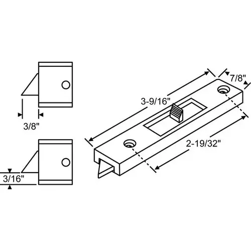 LH WHITE TILT LATCH ASSY USE 83-622WA