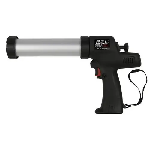 Brixwell 59-122 400ml Battery Powered Sausage Gun with Automatic Non-Drip Function, 7.2V Rechargeable Li-Ion Battery Powerjet-Li 400 Black