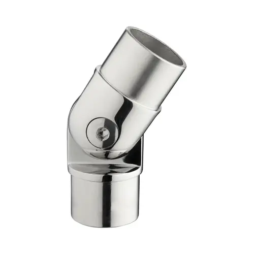 Flush Adjustable Elbow Railing Component for 1.5-Inch Tubing .060" 1.5" 316-Grade Polished Stainless Steel