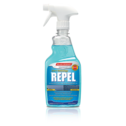 Repel Eco-Friendly Auto Glass Cleaner and Repellant, 25 oz