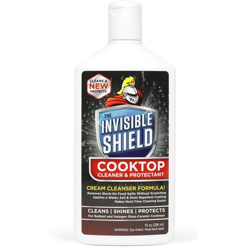 Invisible Shield Cooktop Cleaner and Protectant, Safe on Glass and Ceramic, 10 oz