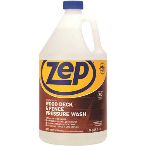 ZEP 128 oz. Deck and Fence Outdoor Cleaner - pack of 4