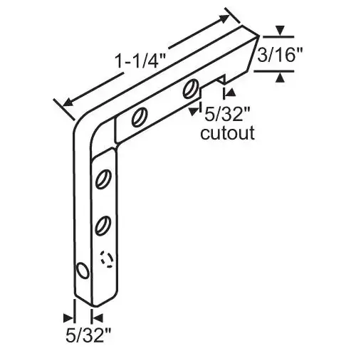 CORNER KEY, METAL SSP 18