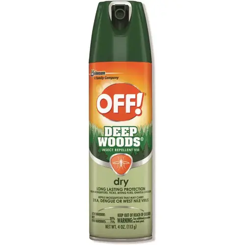 4 oz. Aerosol Deep Woods Dry Insect Repellent, Neutral