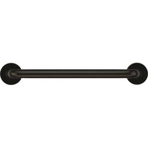 18 in. Contractor Antimicrobial Vinyl Coated Grab Bar in Black