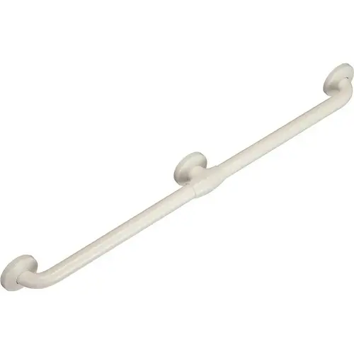 24 in. Antimicrobial Vinyl Coated Grab Bar in White