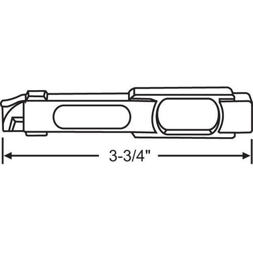 LH SLIDE BOLT-METAL SSP 19 L