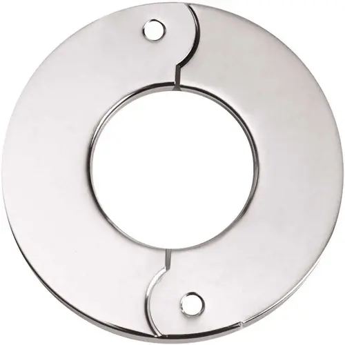 1-1/4 in. Iron Pipe Size Split Flange Escutcheon Plate in Chrome-Plated Steel