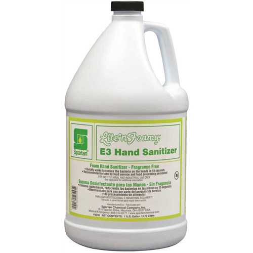 Spartan 334004 Lite'n Foamy E3 1 Gallon Hand Sanitizer - pack of 4